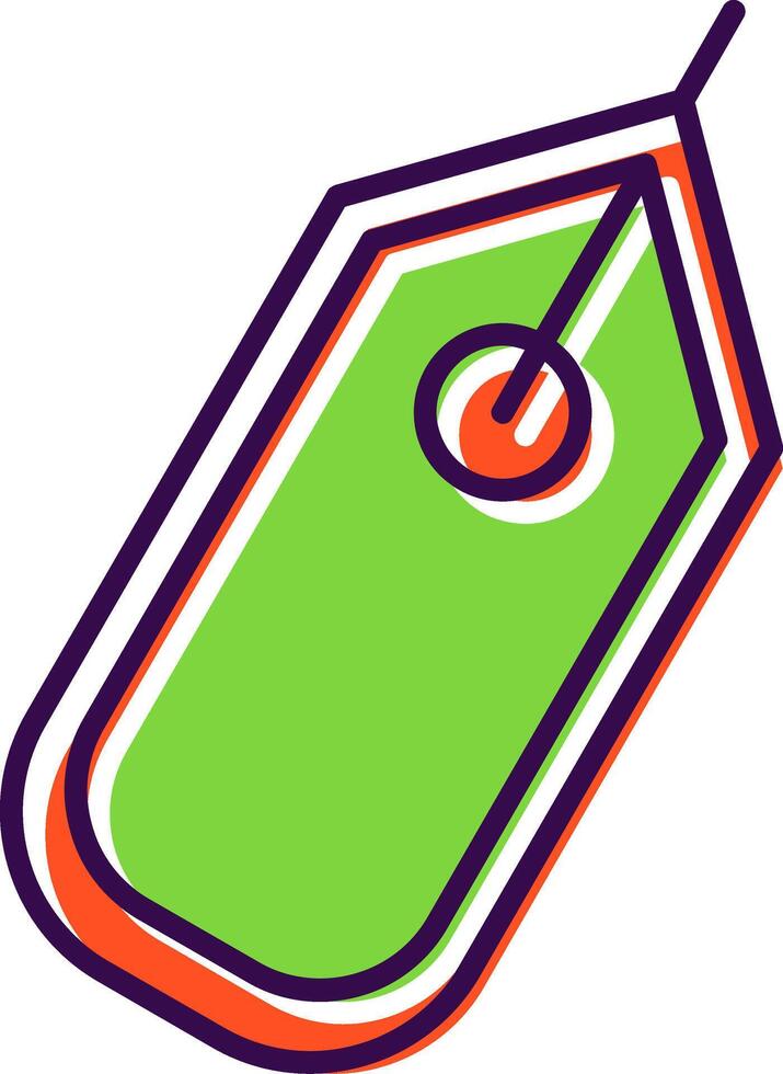 Tag Filled  Icon vector