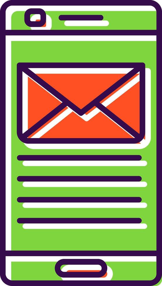 Email Filled  Icon vector