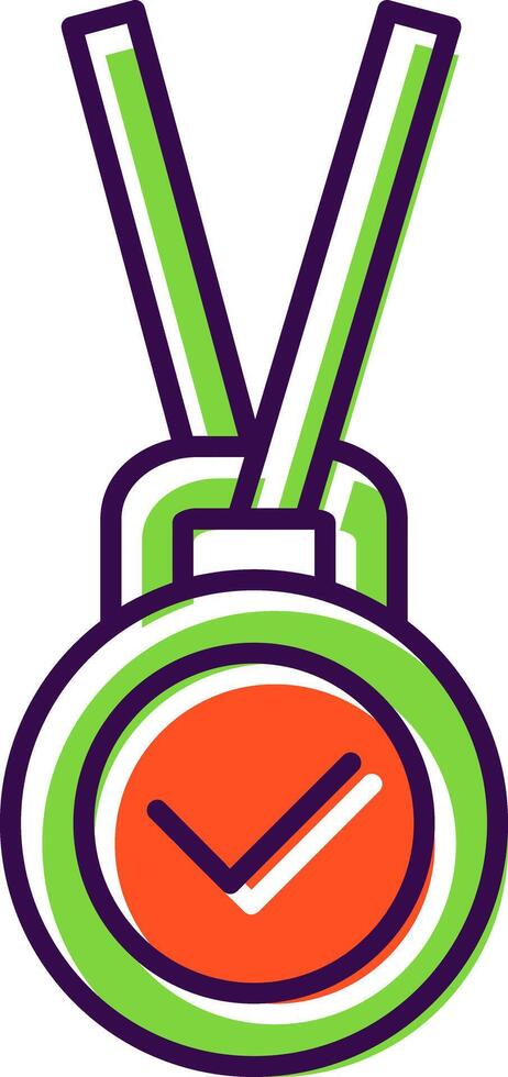 Achievement Filled  Icon vector