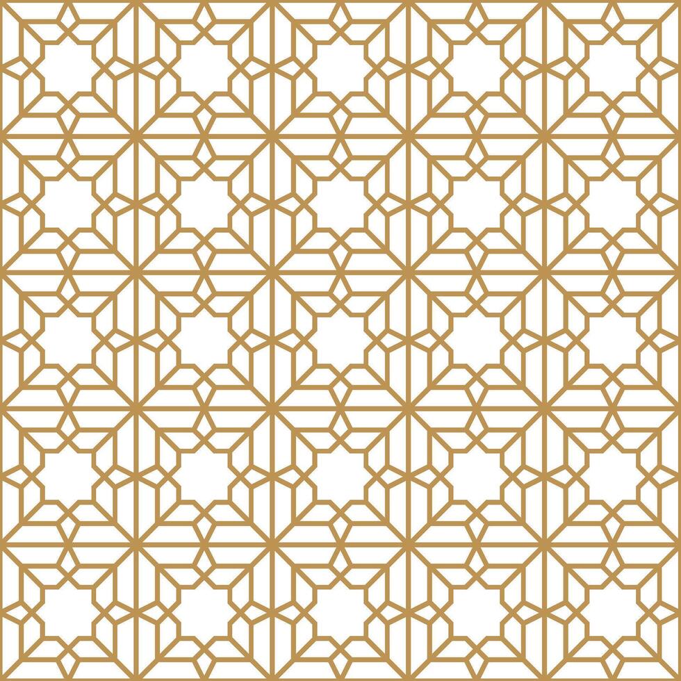 Seamless abstract geometric pattern in Islamic style vector