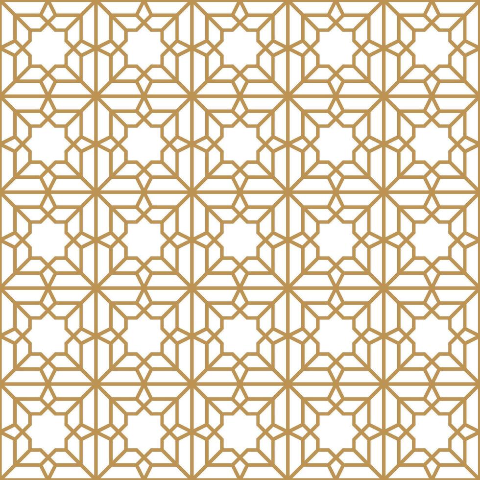 Seamless abstract geometric pattern in Islamic style vector