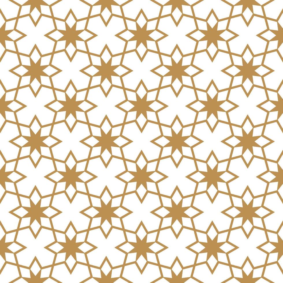 Seamless abstract geometric pattern in Islamic style vector
