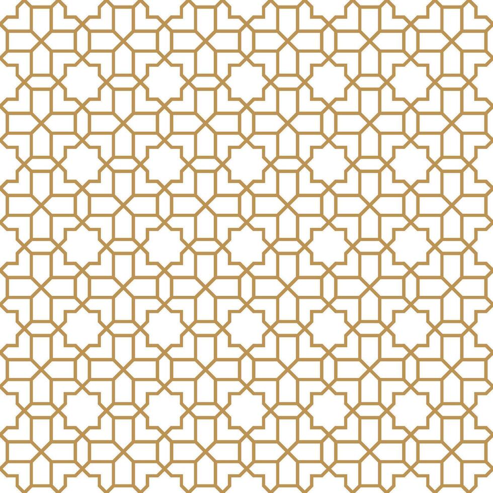 Seamless abstract geometric pattern in Islamic style vector