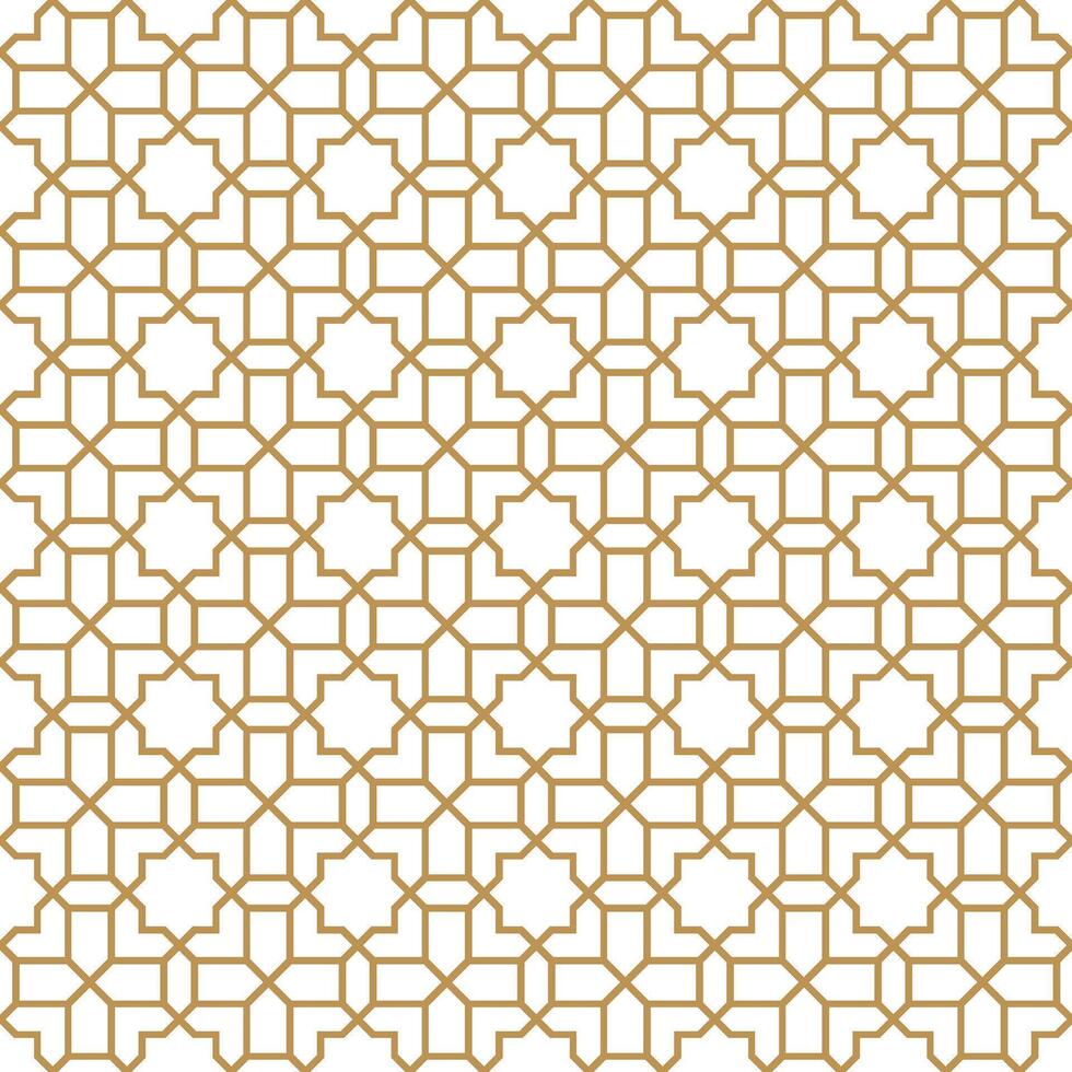 Seamless abstract geometric pattern in Islamic style vector