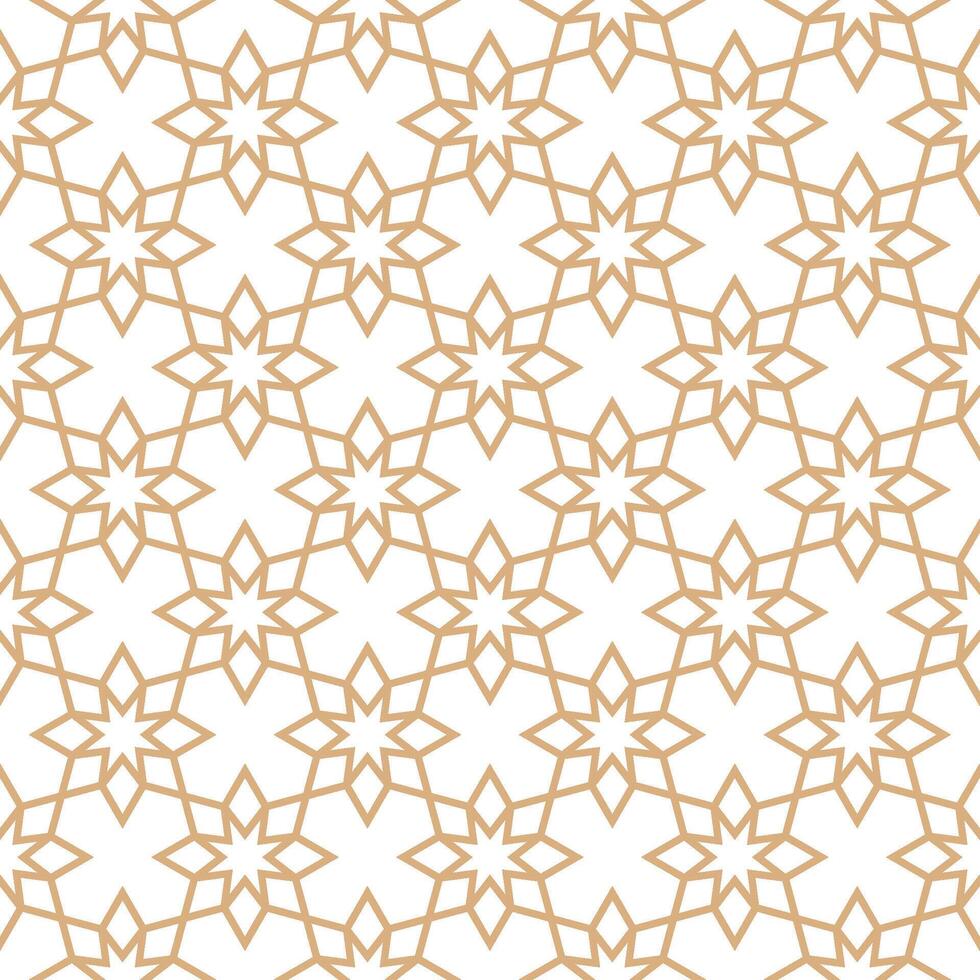 Seamless abstract geometric pattern in Islamic style vector