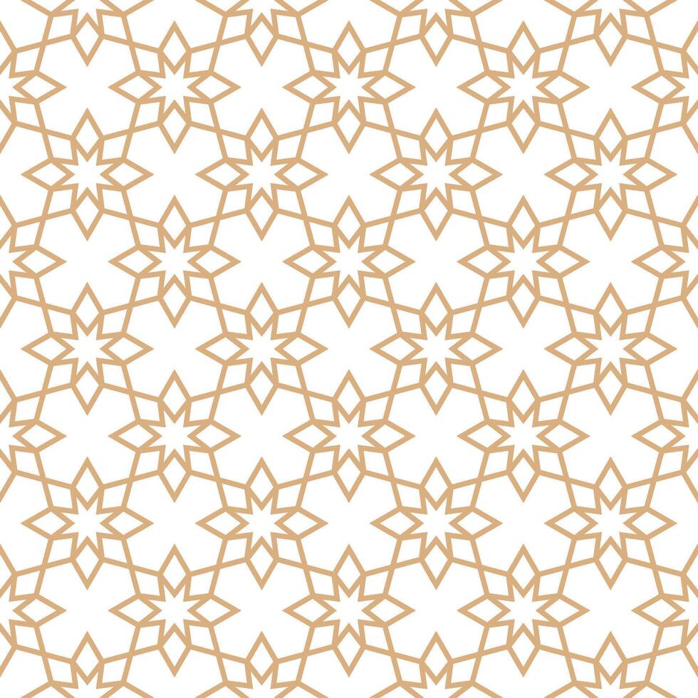 Seamless abstract geometric pattern in Islamic style vector