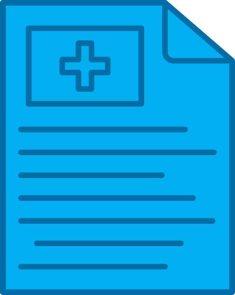 Report Filled Blue  Icon vector