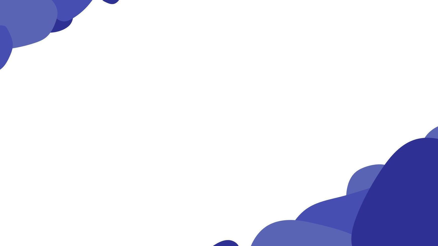 blue flat abstract vector template background