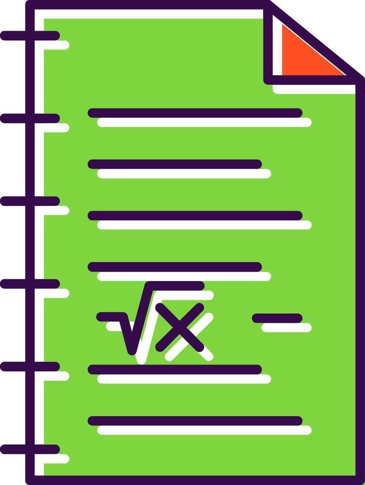 Math Filled  Icon vector