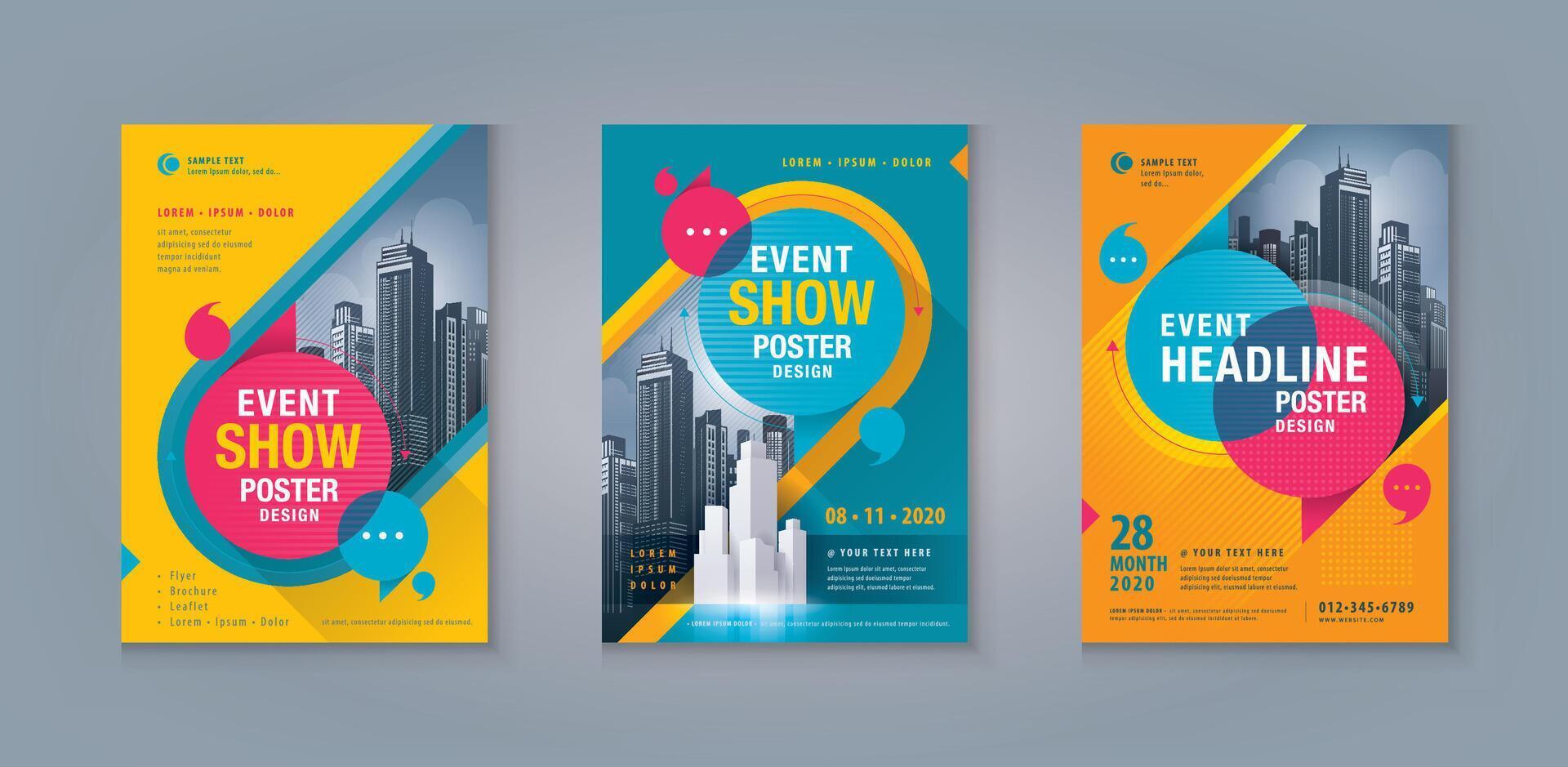 Business Leaflet Brochure Flyer template Design Set. Corporate Flyer Template A4 Size vector