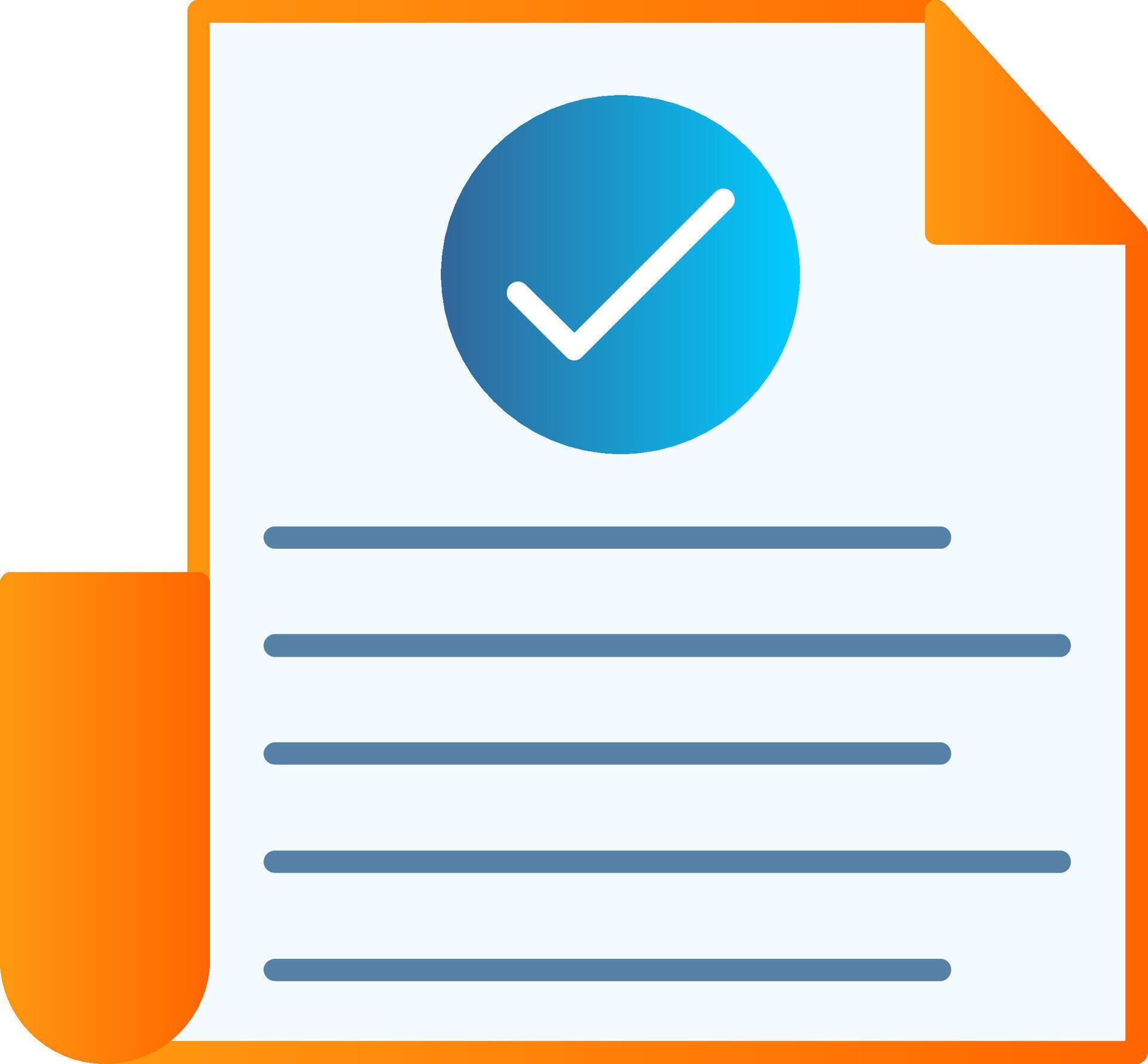 Check Flat Gradient Icon 42396744 Vector Art at Vecteezy