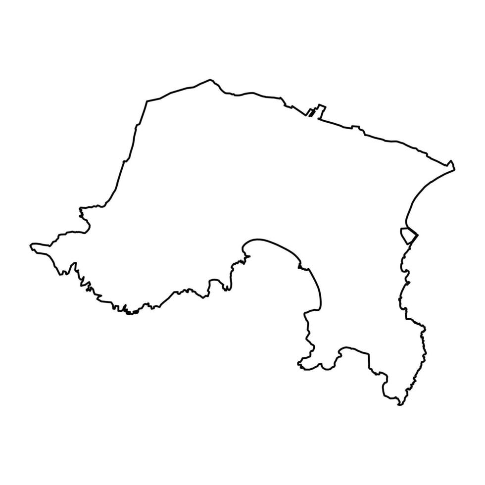 St Brelade parishes map, administrative division of Jersey. Vector illustration.