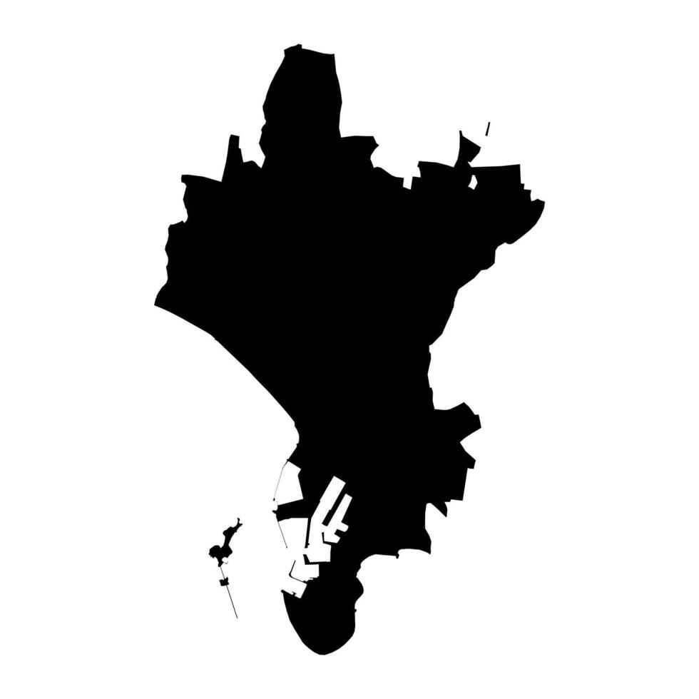 St Helier parishes map, administrative division of Jersey. Vector illustration.
