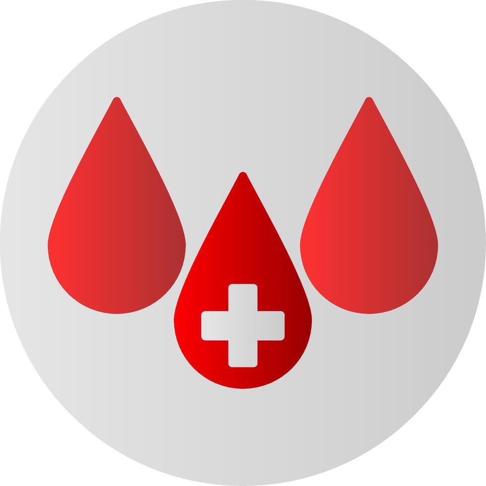 Blood Flat Gradient  Icon vector