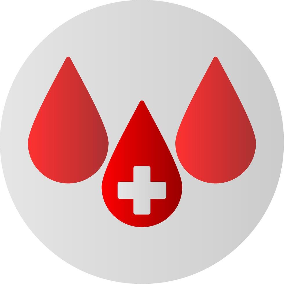 sangre plano degradado icono vector