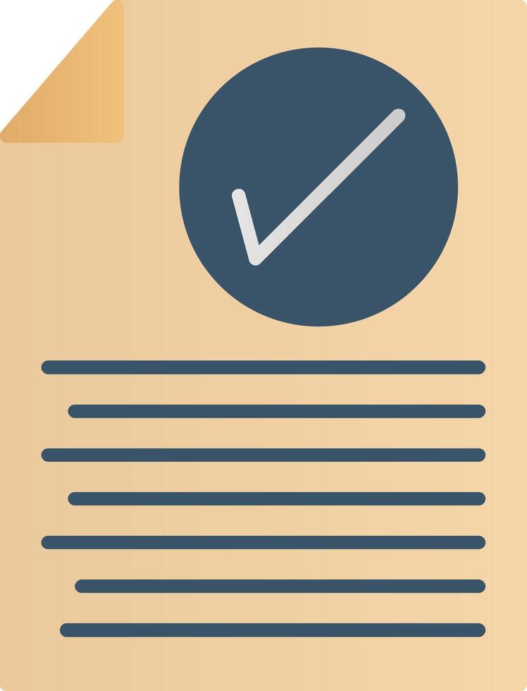 Checklist Flat Gradient  Icon vector