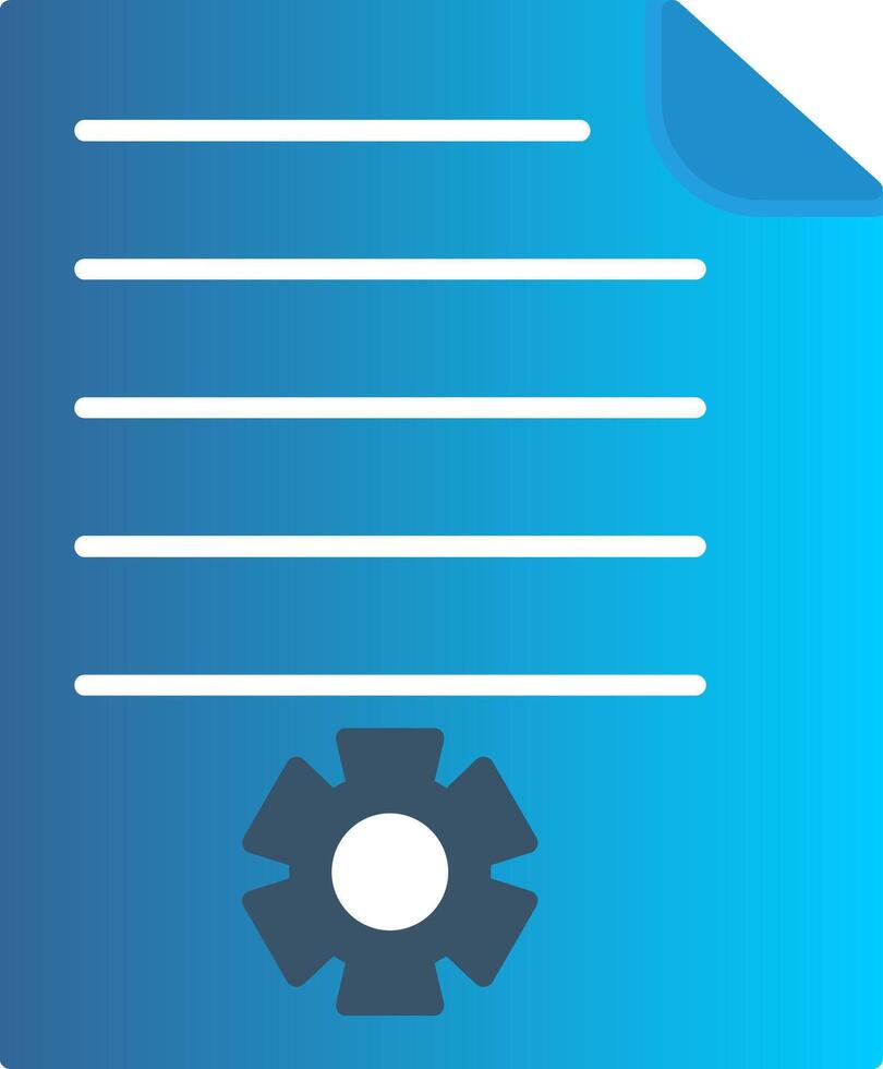 Report Flat Gradient  Icon vector