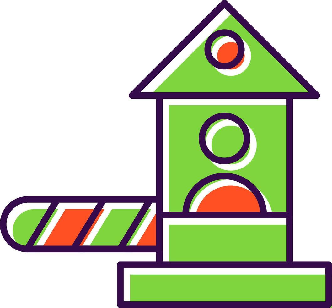 Checkpoint Filled  Icon vector