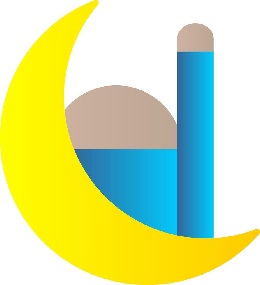 Ramadan Flat Gradient  Icon vector