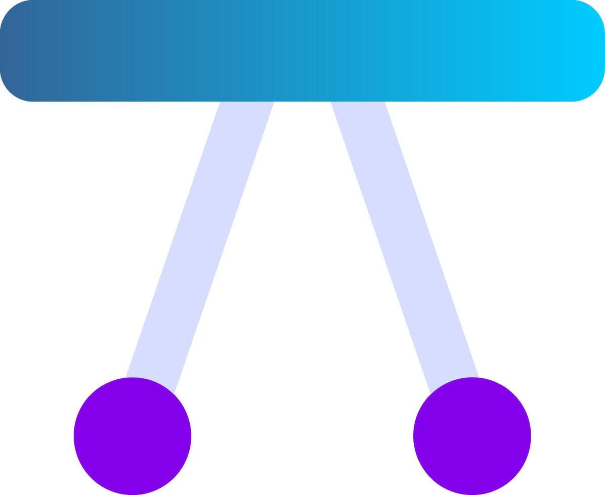 Swinging Cradle Flat Gradient  Icon vector
