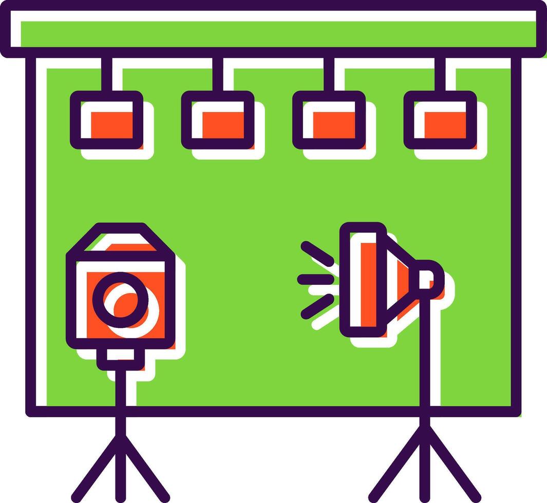 Studio Filled  Icon vector