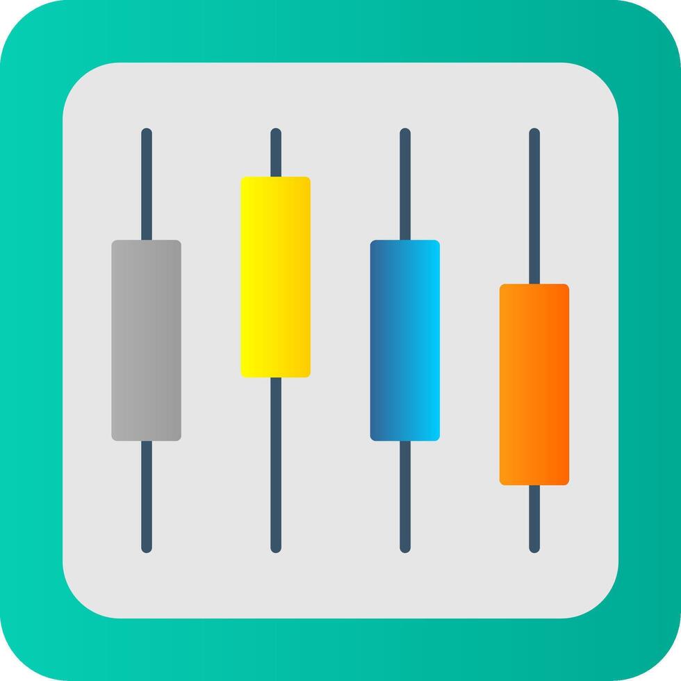 diagrama plano degradado icono vector