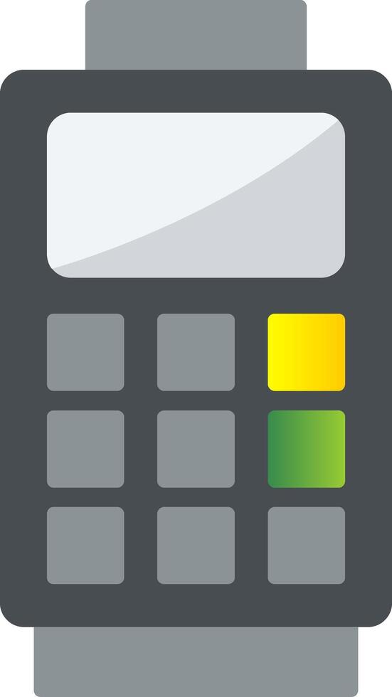 Card Reader Flat Gradient  Icon vector