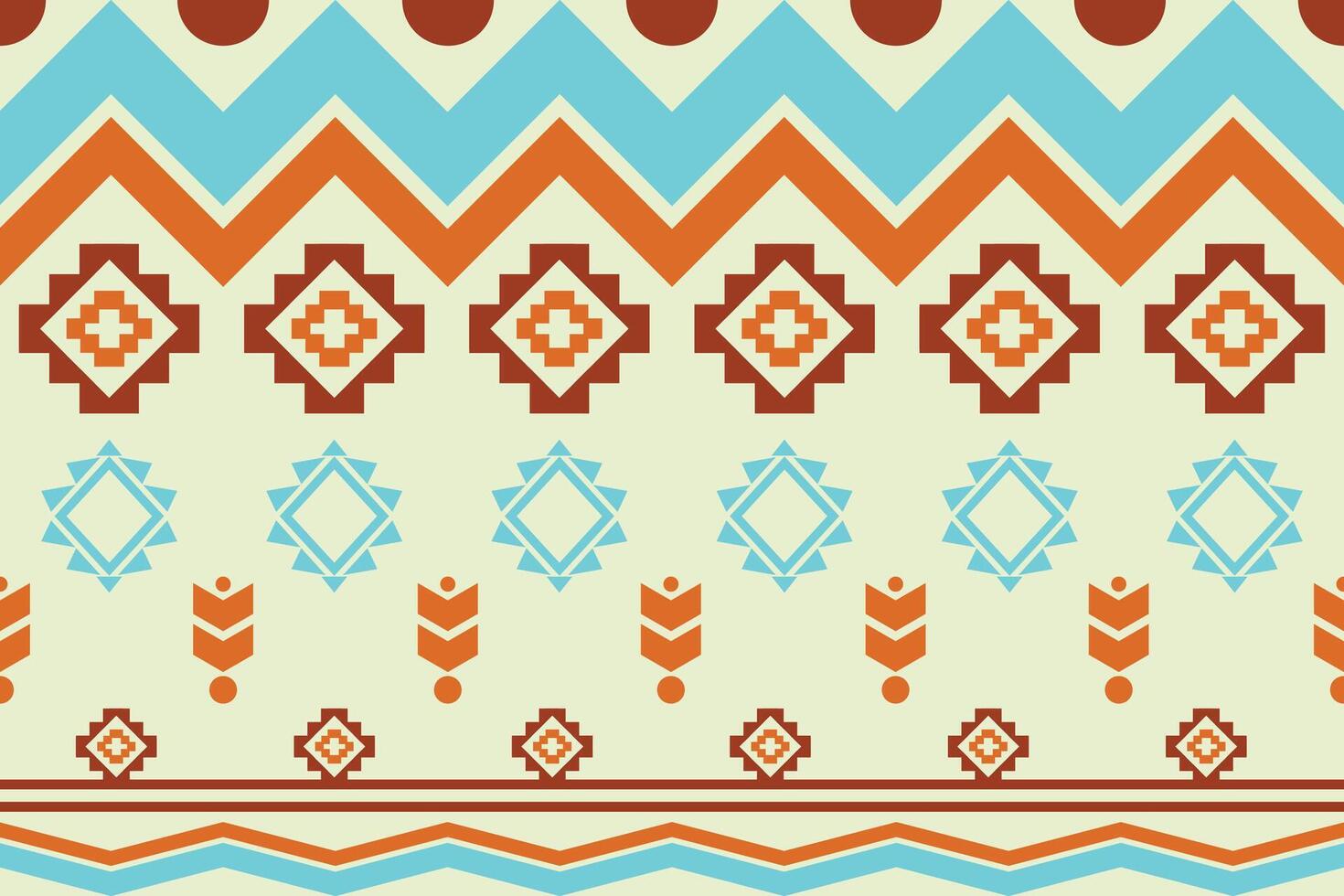 Boho fabric seamless pattern geometric tribal ethnic traditional background bohemian and native American Design Elements.Vector illustration embroidery. vector
