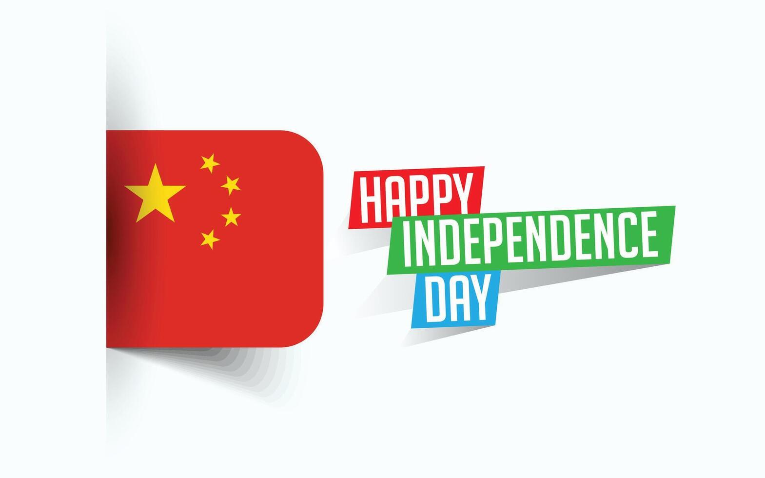 Happy Independence Day of China Vector illustration, national day poster, greeting template design, EPS Source File