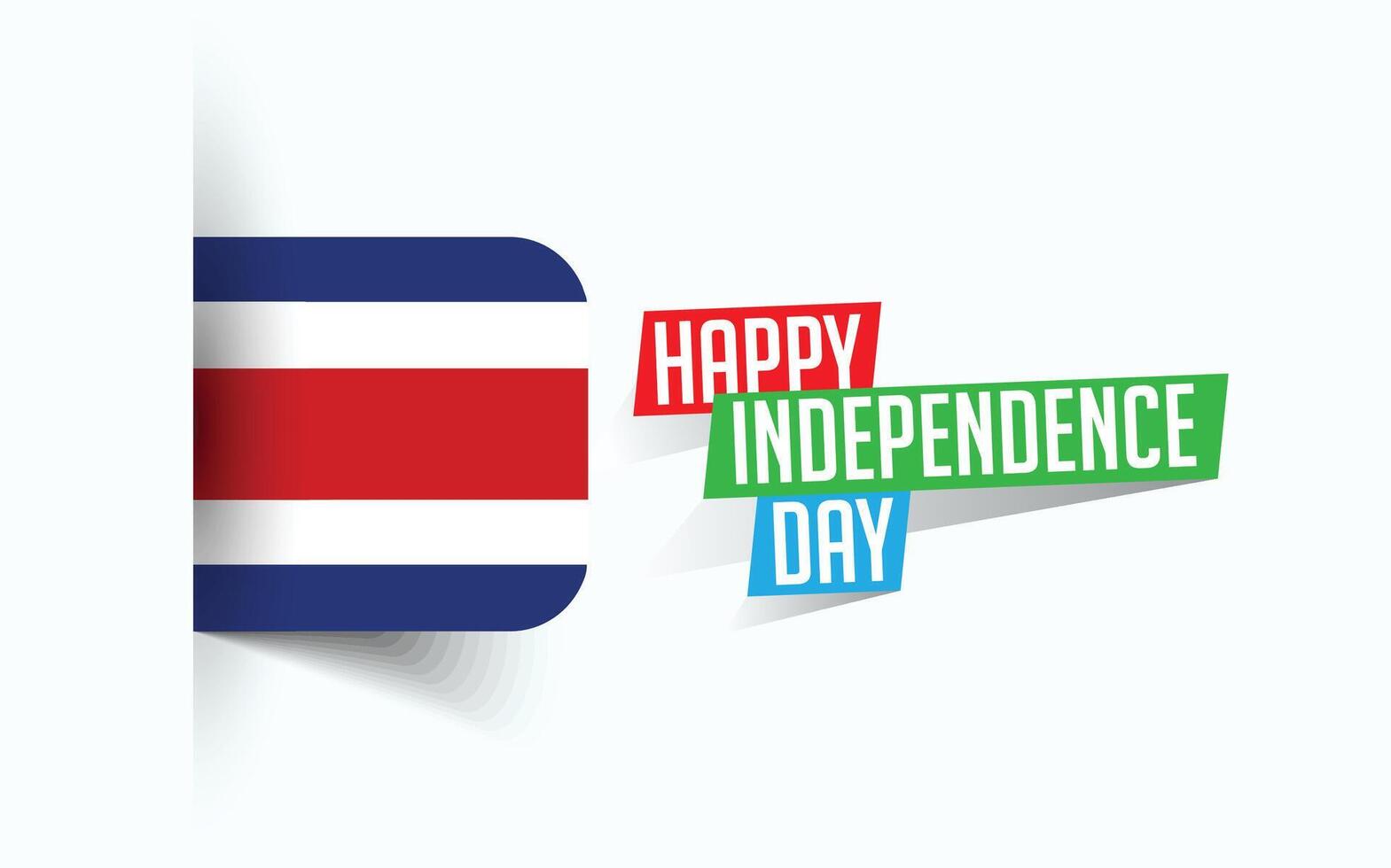 Happy Independence Day of Costa Rica Vector illustration, national day poster, greeting template design, EPS Source File