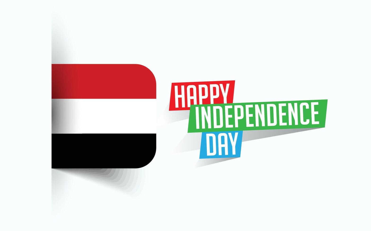 Happy Independence Day of Yemen Vector illustration, national day poster, greeting template design, EPS Source File