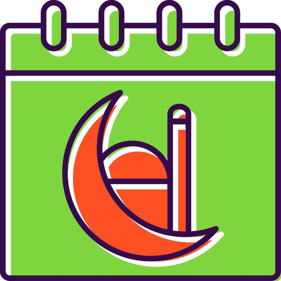 Calendar Filled  Icon vector