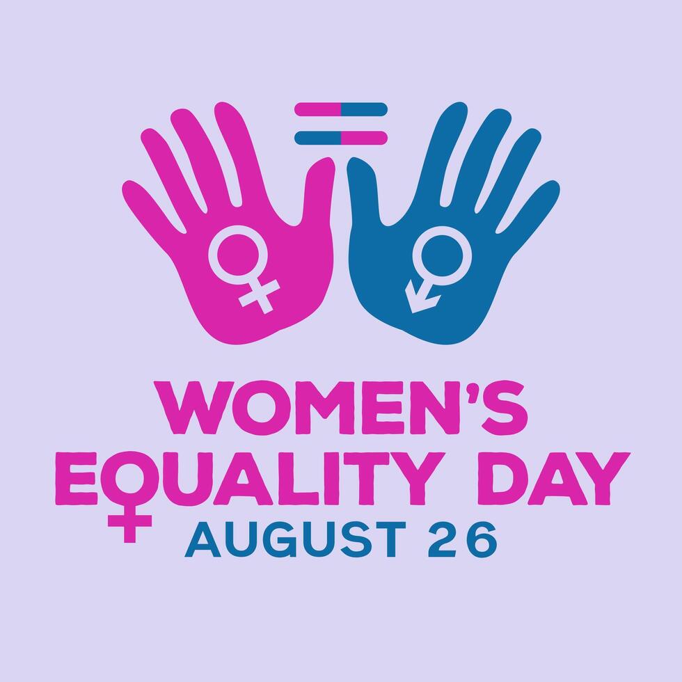 women's equality day design vector illustration 26th of august