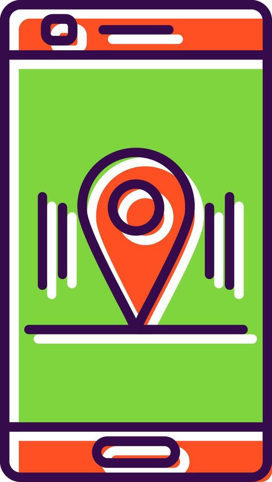 Location Filled  Icon vector