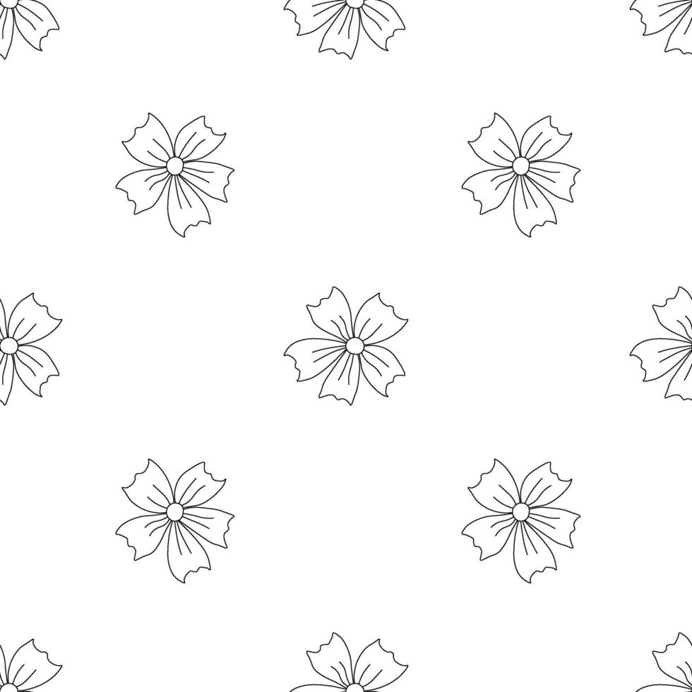 Spring floral pattern. Seamless pattern with flowers vector