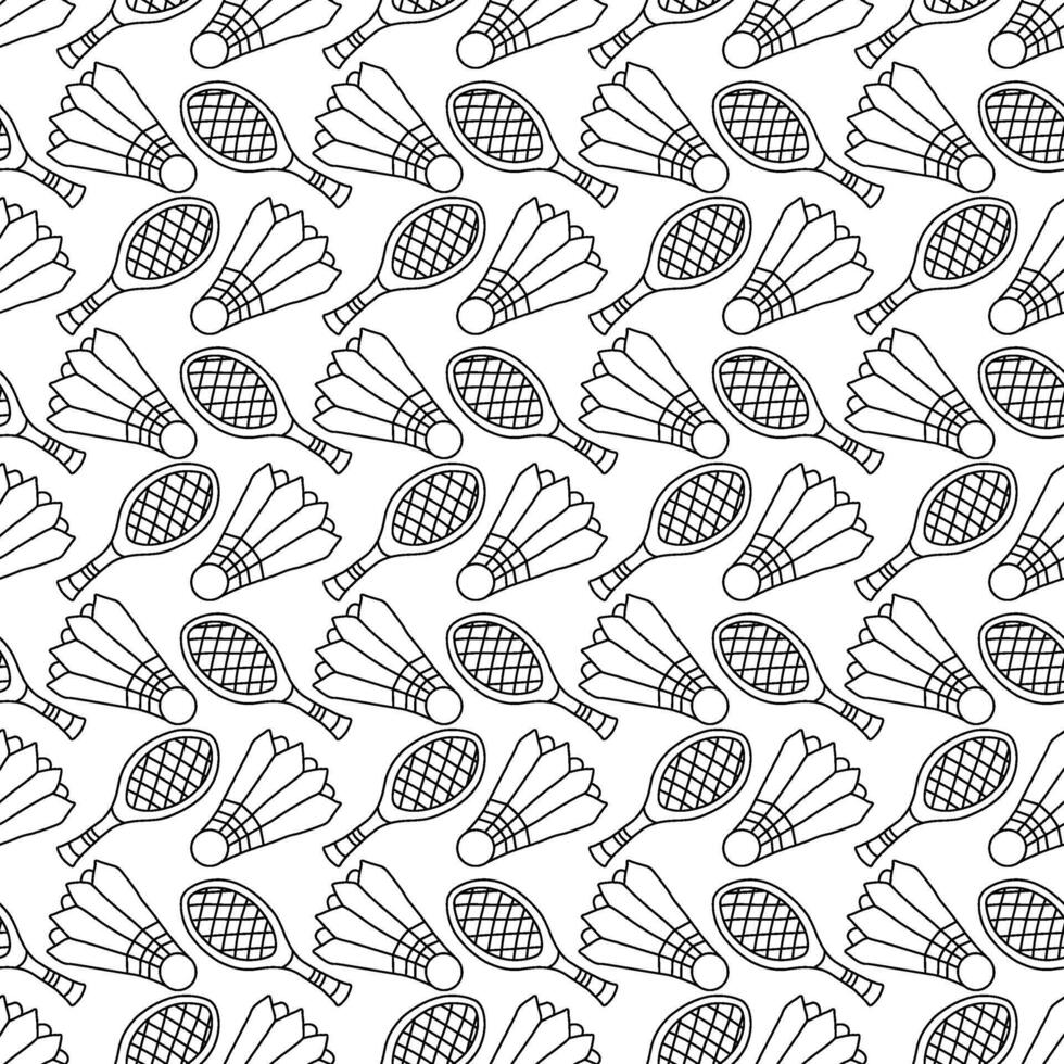 Seamless sport pattern. Background with sports icons. Doodle sport illustration vector