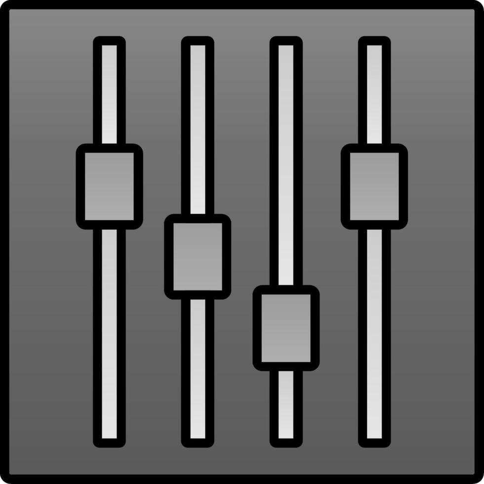 Faders Line Filled Gradient  Icon vector