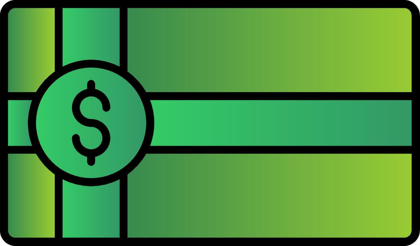 Payment Voucher Line Filled Gradient  Icon vector