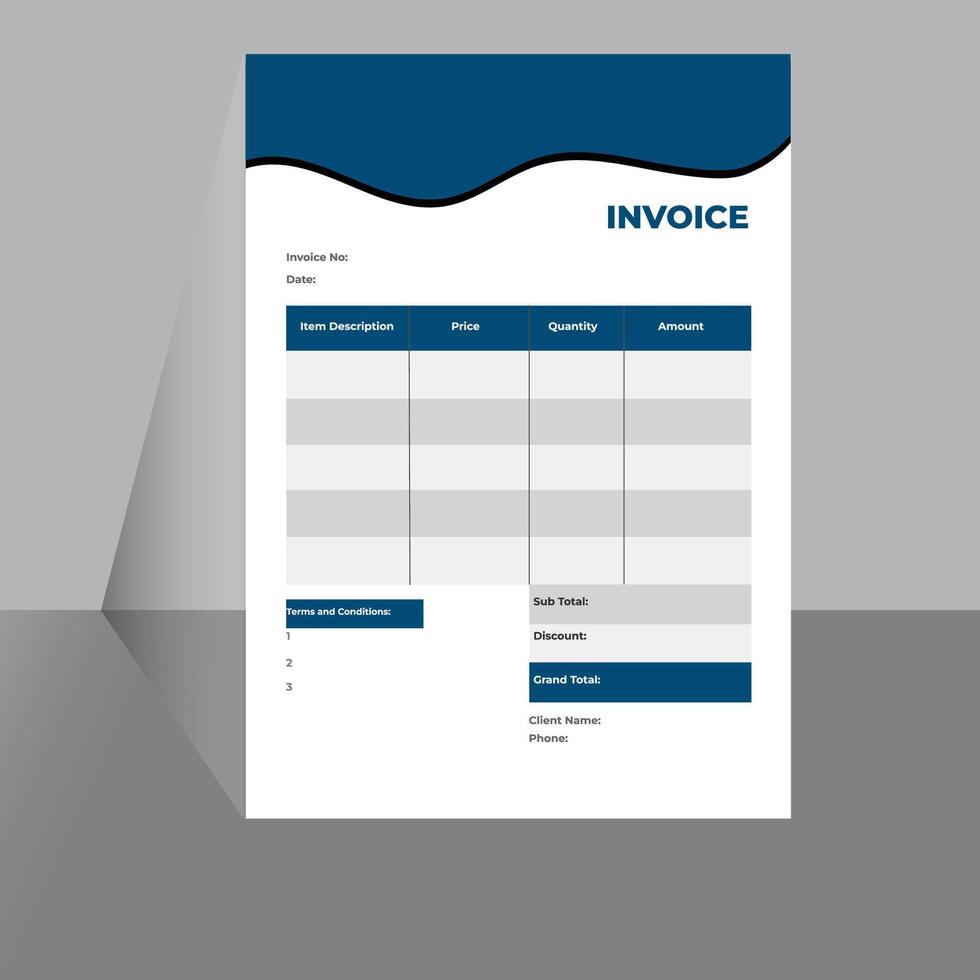 Invoicing quotes, money bills or price invoices set. vector