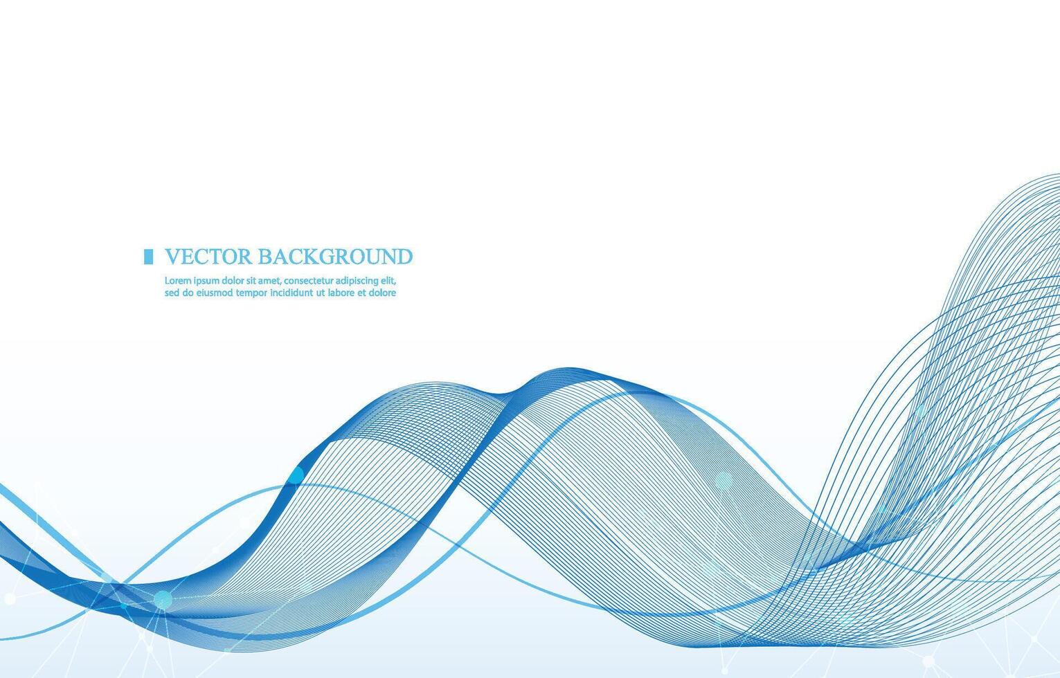 White vector wallpaper abstract blue wave line concept