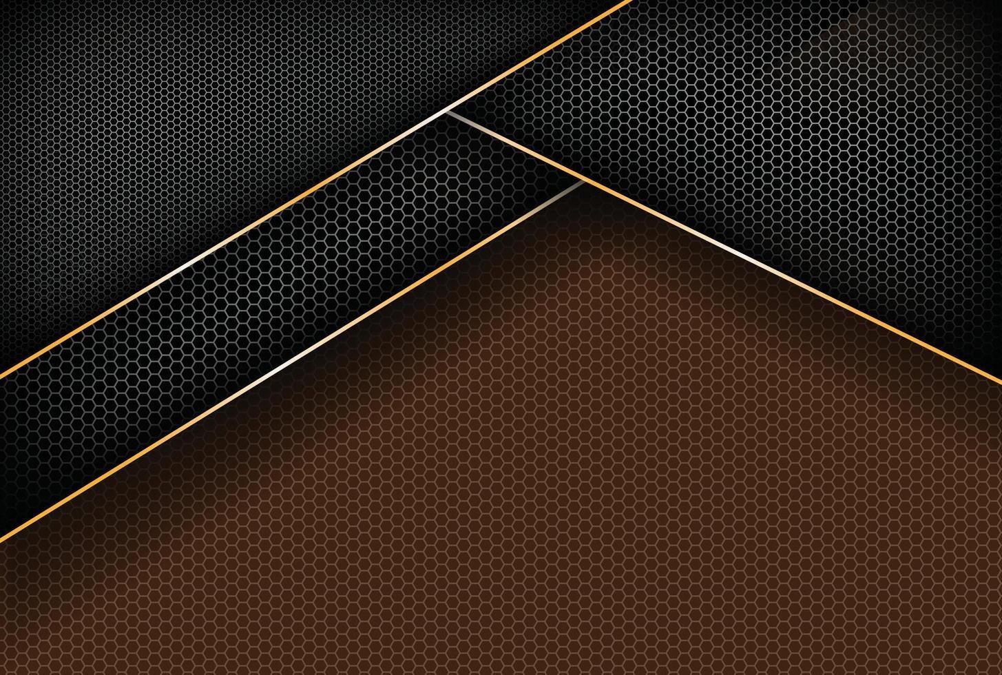 Abstract technology background with shiny effect. overlap layers on dark space with textured metallic oval patterns. vector