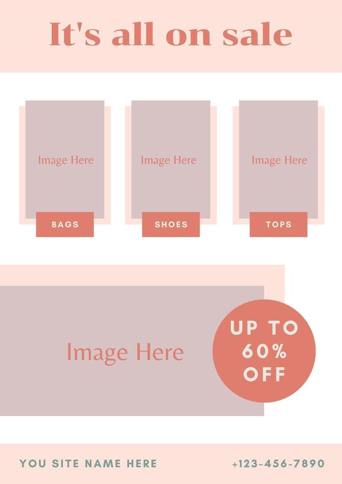 Vector illustration of ecommerce Email Template