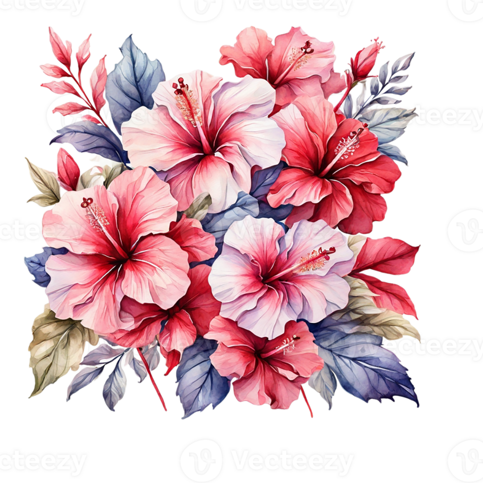 AI generated Watercolor Flower Bouquet png