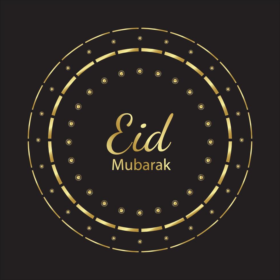 eid mubarak festival card vector