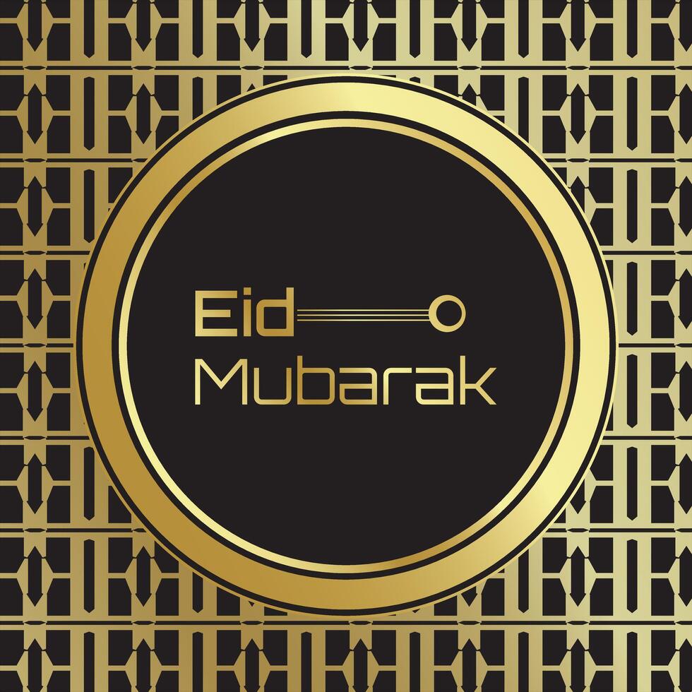 eid Mubarak festival tarjeta vector