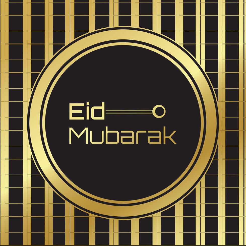 eid Mubarak festival tarjeta vector