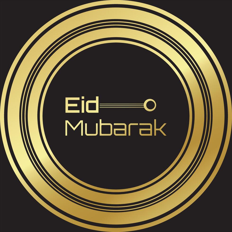 eid mubarak festival card vector