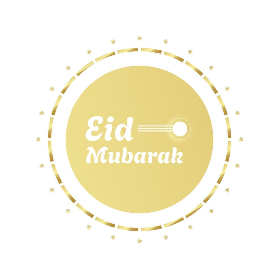 eid Mubarak festival tarjeta vector