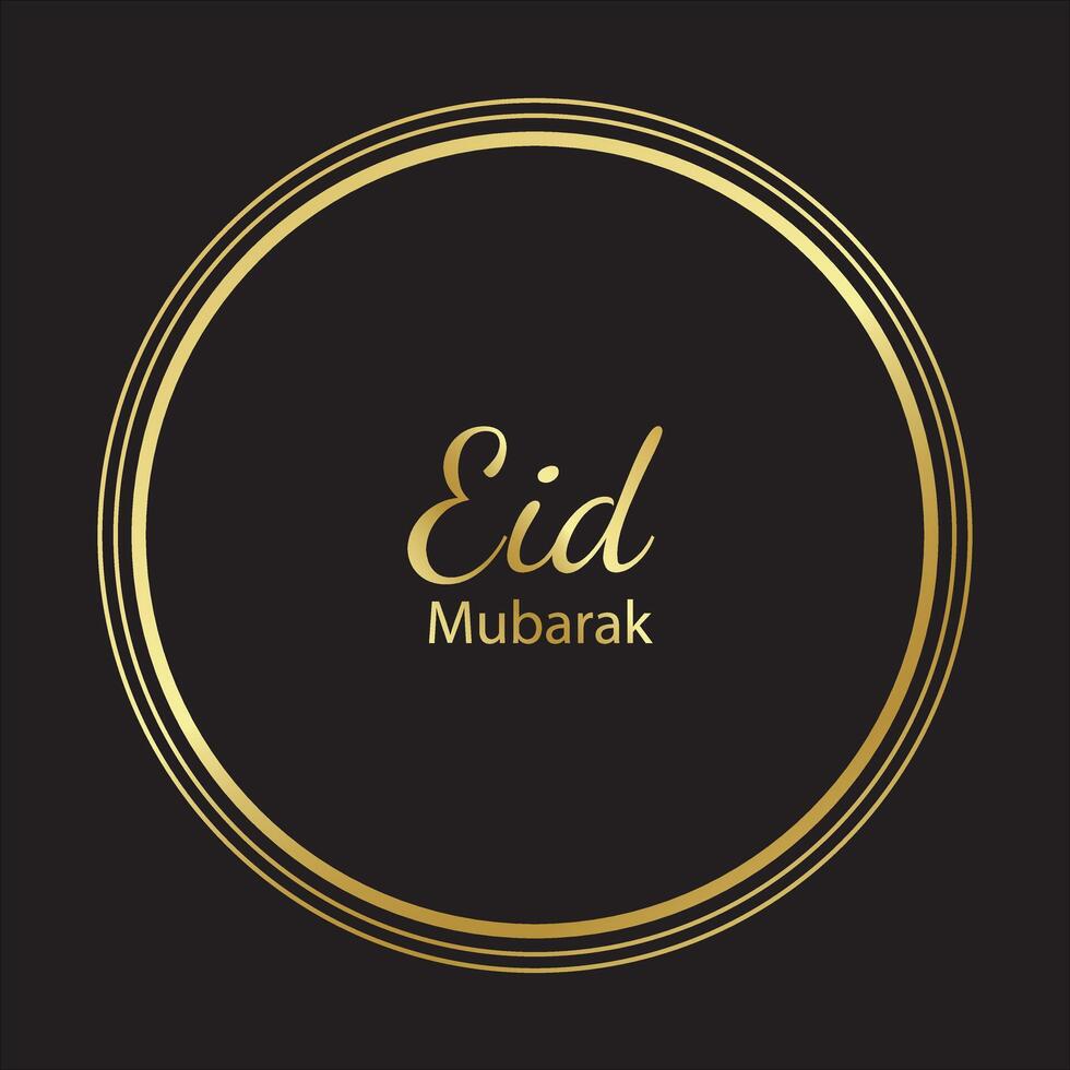 eid mubarak festival card vector