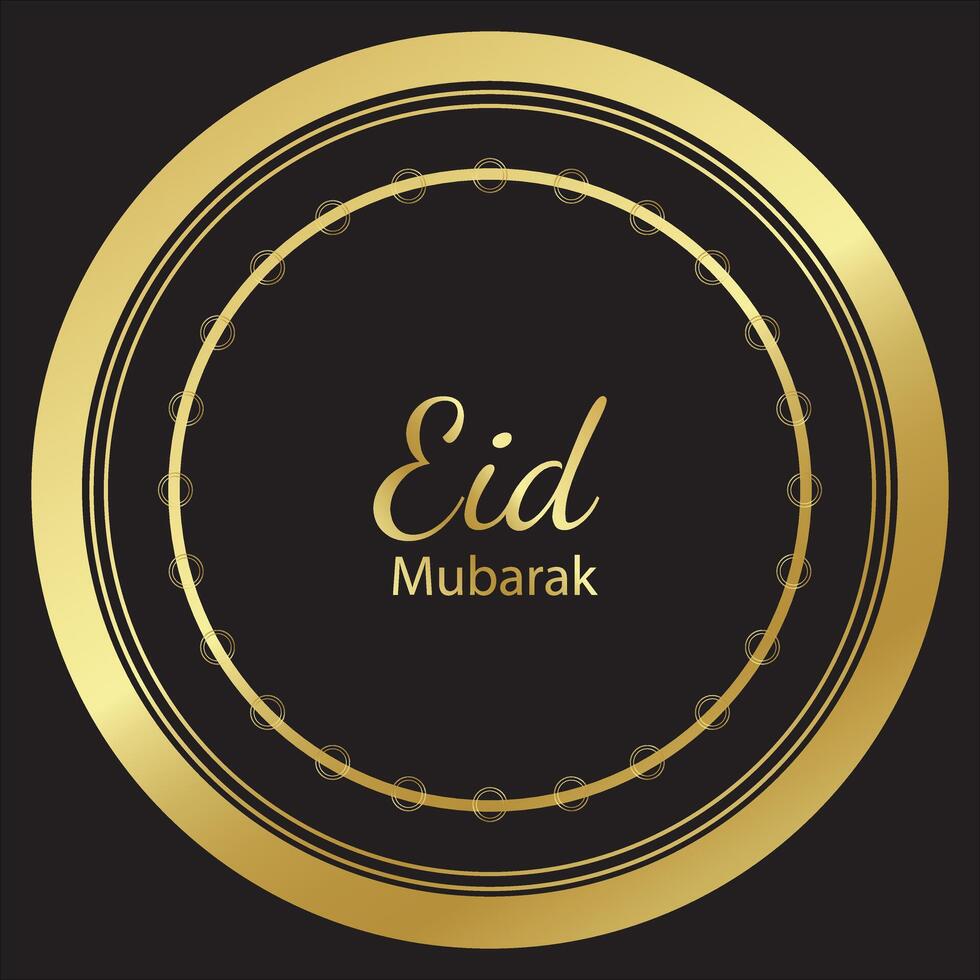 eid mubarak festival card vector